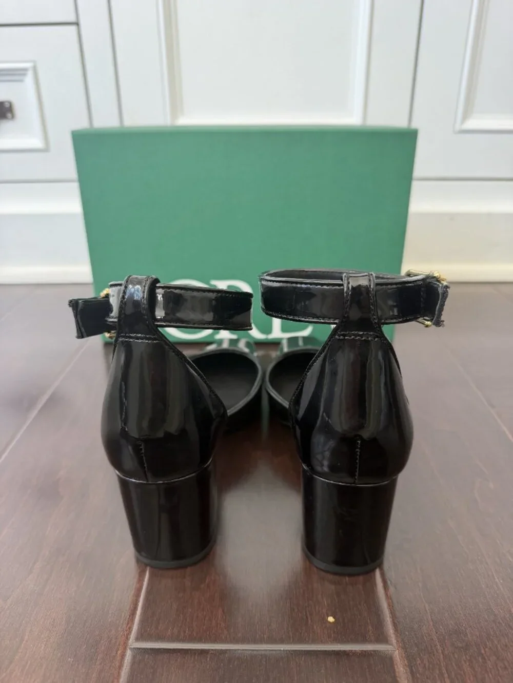 J.CREW Block Heel Pump Patent Leather Heels